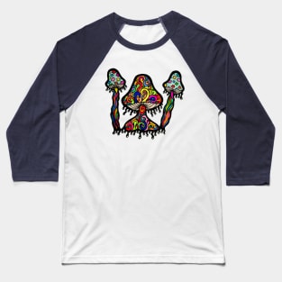 Trippy Mushrooms Baseball T-Shirt